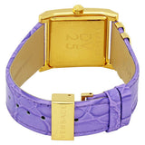 Versace Day Glam Chronograph Gold Dial Purple Leather Strap Watch for Women - VQF040015 Authentic Buy Shop Now