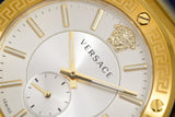Versace Greca Silver Dial Gold Steel Strap Watch for Men - VEVI00520 Authentic Buy Shop Now