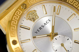 Versace Greca Silver Dial Gold Steel Strap Watch for Men - VEVI00520 Authentic Buy Shop Now