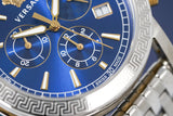 Versace Sport Tech Chronograph Blue Dial Silver Steel Strap Watch for Men - VELT00219 Authentic Buy Shop Now