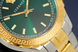 Versace Hellenyium Green Dial Two Tone Steel Strap Watch for Women - V12050015 Authentic Buy Shop Now