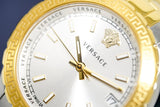 Versace Hellenyium Silver Dial Two Tone Steel Strap Watch for Women - V12030015 Authentic Buy Shop Now