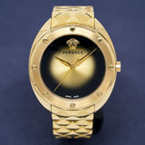 Versace Shadov Quartz Gold Dial Gold Steel Strap Watch for Women - VEBM00618 Authentic Buy Shop Now