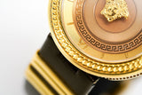 Versace V Metal Icon Gold Dial Brown Strap Watch for Women - VLC130016 Authentic Buy Shop Now