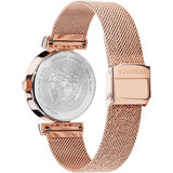 Versace Meander White Dial Rose Gold Mesh Bracelet Watch for Women - VELW00620 Authentic Buy Shop Now