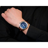 Versace Casual Chronograph Blue Dial Brown Leather Strap Watch for Men - VERG002-18 Authentic Buy Shop Now