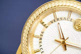 Versace Code Quartz Silver Dial Gold Steel Strap Watch For Men - VEPO00420 Authentic Buy Shop Now