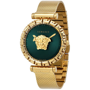 Versace Palazzo Empire Greca Green Dial Gold Mesh Bracelet Watch for Women - VEDV00819 Authentic Buy Shop Now