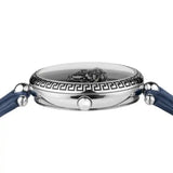Versace Palazzo Empire Black Dial Blue Leather Strap Watch for Women - VCO080017 Authentic Buy Shop Now