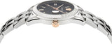 Versace Greca Time Quartz Black Dial Silver Steel Strap Watch For Men - VE3K00322 Authentic Buy Shop Now