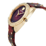 Versace Shadov Quartz Red Dial Red Leather Strap Watch for Women - VEBM00918 Authentic Buy Shop Now