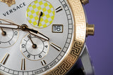 Versace Sports Tech Chronograph Silver Dial Black Rubber Strap Watch for Women - VELT00519 Authentic Buy Shop Now