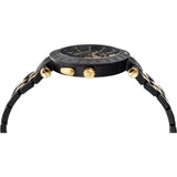 Versace V-Race Analog Quartz Black Dial Two Tone Steel Strap Watch For Men - VEBV00619 Authentic Buy Shop Now