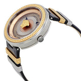 Versace V Metal Icon Gold Dial Black & Silver & Gold Strap Watch for Women - VLC020014 Authentic Buy Shop Now