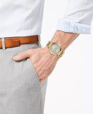 Versace V-Urban Quartz White Dial Gold Steel Strap Watch For Men - VELQ00719 Authentic Buy Shop Now
