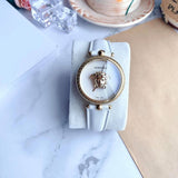 Versace Palazzo Empire White Dial White Leather Strap Watch for Women - VCO040017 Authentic Buy Shop Now