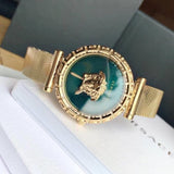 Versace Palazzo Empire Greca Green Dial Gold Mesh Bracelet Watch for Women - VEDV00819 Authentic Buy Shop Now