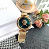 Versace Palazzo Empire Greca Green Dial Gold Mesh Bracelet Watch for Women - VEDV00819 Authentic Buy Shop Now