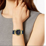 Versace Greca Blue Dial Blue Leather Strap Watch for Women - VERE00218 Authentic Buy Shop Now