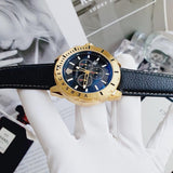 Versace Casual Chronograph Black Dial Black Leather Strap Watch for Men - VERG003-18 Authentic Buy Shop Now