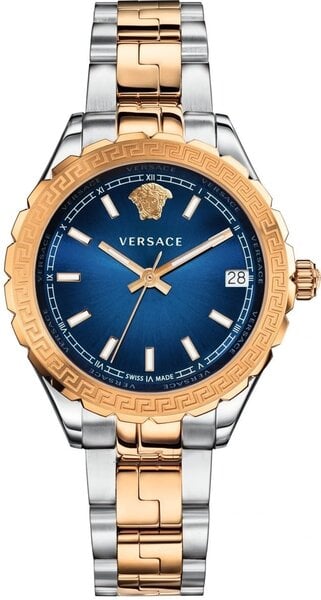 Versace Hellenyium Blue Dial Two Tone Steel Strap Watch for Women - V12060017 Authentic Buy Shop Now