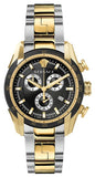 Versace V-Ray Chronograph Black Dial Two Tone Steel Strap Watch For Men - VE2I00421 Authentic Buy Shop Now