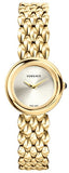 Versace V-Flare Quartz Silver Dial Gold Steel Strap Watch for Women - VEBN00718 Authentic Buy Shop Now