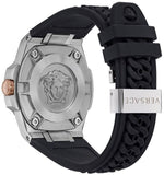 Versace Chain Reaction Quartz White Dial Black Rubber Strap Watch for Men - VEDY00219 Authentic Buy Shop Now