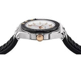 Versace Chain Reaction Quartz White Dial Black Rubber Strap Watch for Men - VEDY00219 Authentic Buy Shop Now