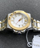 Versace Chain Reaction Quartz White Dial Two Tone Steel Strap Watch for Men - VEDY00519 Authentic Buy Shop Now