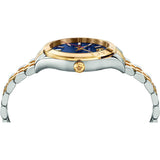 Versace Hellenyium Quartz Blue Dial Two Tone Steel Strap Watch for Men - VEVK00520 Authentic Buy Shop Now