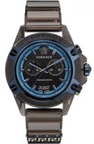 Versace icon Active Chronograph Black Dial Black Silicone Strap Watch For Men - VEZ700622 Authentic Buy Shop Now