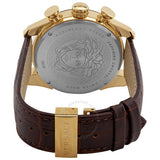 Versace V-Ray Chronograph Quartz Black Dial Brown Leather Strap Watch For Men - VEDB00318 Authentic Buy Shop Now