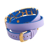Versace V-Flare Silver Dial Purple Leather Strap Watch for Women - VEBN00318 Authentic Buy Shop Now