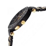Versace V-Race Analog Quartz Black Dial Two Tone Steel Strap Watch For Men - VEBV00619 Authentic Buy Shop Now