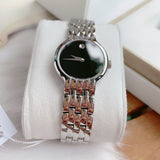 Movado Veturi Quartz Black Dial Silver Steel Strap Watch for Women - 0606338 Authentic Buy Shop Now