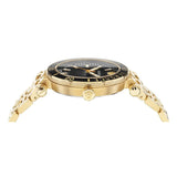 Versace Greca Sport Quartz Black Dial Gold Steel Strap Watch for Men - VEZ300721 Authentic Buy Shop Now