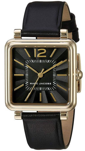 Marc Jacobs Vic Black Dial Black Leather Strap Watch for Women - MJ1522 Authentic Buy Shop Now