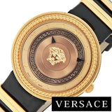 Versace V Metal Icon Gold Dial Black & Gold Strap Watch for Women - VLC030014 Authentic Buy Shop Now