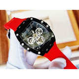 Guess Phoenix Multifunction Black Dial Red Rubber Strap Watch for Men - GW0203G4 Authentic Buy Shop Now