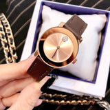 Movado Bold Rose Gold Dial Brown Leather Strap Watch for Men - 3600395 Authentic Buy Shop Now