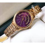 Michael Kors Lauryn Pink Dial Rose Gold Steel Strap Watch for Women - MK3722 Authentic Buy Shop Now