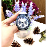 Guess Starlight Diamonds Silver Dial White Rubber Strap Watch for Women - W0846L7 Authentic Buy Shop Now