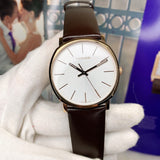 Calvin Klein Posh Silver Dial Brown Leather Strap Watch for Men - K8Q316G6 Authentic Buy Shop Now