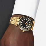 Versace Greca Sport Quartz Black Dial Gold Steel Strap Watch for Men - VEZ300721 Authentic Buy Shop Now