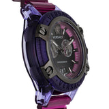 Versace Icon Active Chronograph Black Dial Purple Rubber Strap Watch For Men - VEZ701423 Authentic Buy Shop Now