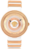 Versace V Metal Icon Gold Dial White & Gold Strap Watch for Women - VLC040014 Authentic Buy Shop Now