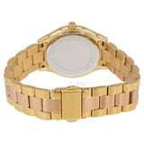 Michael Kors Mini Slim Runway Rose Gold Dial Two Tone Steel Strap Watch for Women - MK3650 Authentic Buy Shop Now