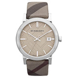 Burberry The City Nova Beige Dial Grey Leather Strap Watch for Women - BU9023 Authentic Buy Shop Now