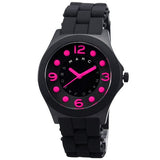 Marc Jacobs Pelly Black Dial Black Silicone Strap Watch for Women - MBM2508 Authentic Buy Shop Now